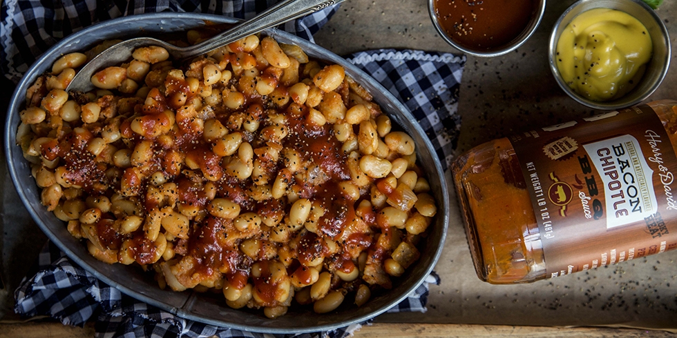 Slow Cooker BBQ Baked Beans